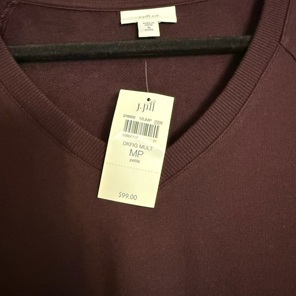 J.Jill Purple Long Sleeve Dress - MP - Picture 2 of 7